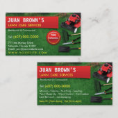 Vorlage für die Landschaftsschutzmäher für die Vis Visitenkarte (Vorne/Hinten)