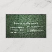 Vorlage für die Landschaftsschutzmäher für die Vis Visitenkarte (Rückseite)