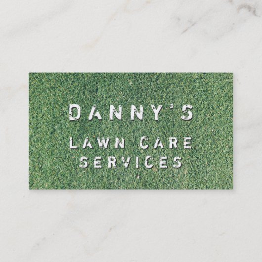 Vorlage für die Landschaftsschutzmäher für die Vis Visitenkarte (Vorderseite)