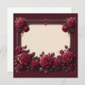 Vorlage für die leere rote Blindkarte des Burgund (Vorne/Hinten)