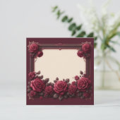 Vorlage für die leere rote Blindkarte des Burgund (Stehend Vorderseite)