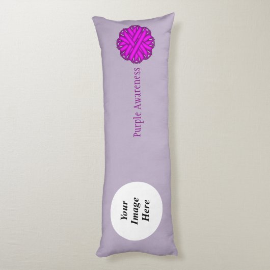 Vorlage für die lila Blume von Multifunktionsleist Seitenschläferkissen (Rückseite (Vertikal))