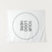 Vorlage für die Logo-Vorlage für individuell anpas Wandteppich (Vorderseite (Horizontal))