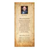 Vorlage für die Masonic Rack Card | Altes rustikal Werbekarte (Hinten)