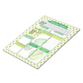 Vorlage für die Medikation von Krankenpflegern mit Notizblock (angewinkelt)