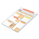 Vorlage für die Medikation von Studierenden Notizblock (angewinkelt)