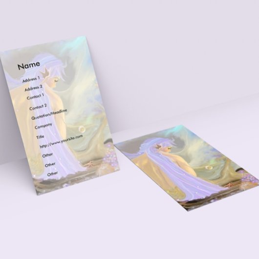 Vorlage für die Mermaid-Visitenkarte Visitenkarte