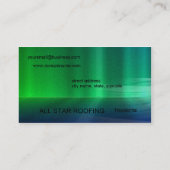 Vorlage für die metallische Visitenkarte mit grüne (Rückseite)