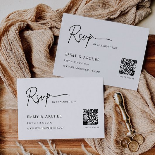 Vorlage für die Minimalistische Hochzeitskarte