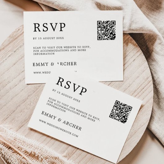 Vorlage für die Minimalistische Hochzeitskarte