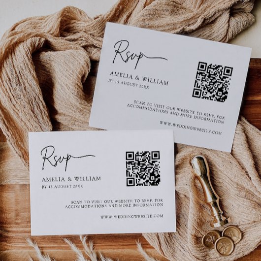 Vorlage für die Minimalistische Hochzeitskarte