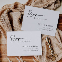 Vorlage für die Minimalistische Hochzeitskarte