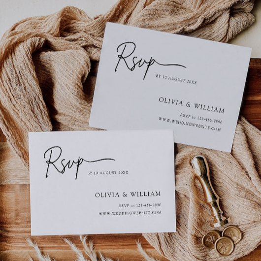 Vorlage für die Minimalistische Hochzeitskarte