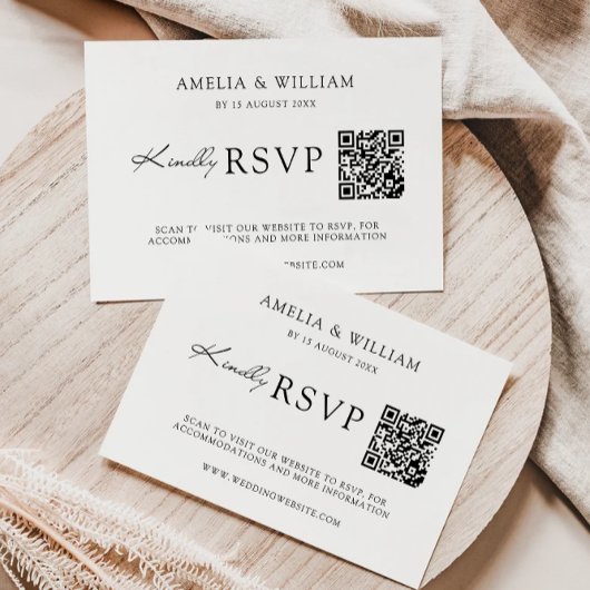 Vorlage für die Minimalistische Hochzeitskarte