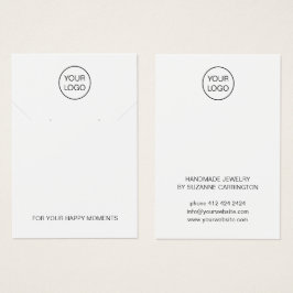Vorlage für die Minimalistische Logo-Schmuckkarte