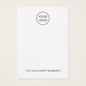 Vorlage für die Minimalistische Logo-Schmuckkarte (Vorderseite)