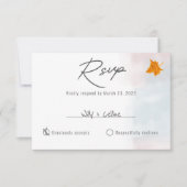 Vorlage für die Minimalistische RSVP-Karte (Vorderseite)