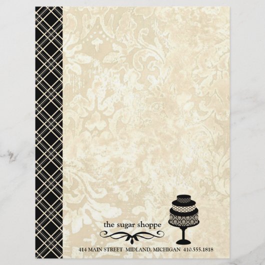 Vorlage für die moderne Bäckerei Briefkopf (Vorderseite)