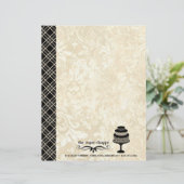 Vorlage für die moderne Bäckerei Briefkopf (Stehend Vorderseite)