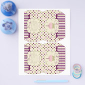 Vorlage für die Mulberry Dot Candy Box Flyer (Einzeln)