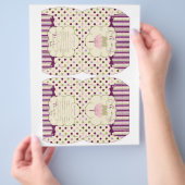 Vorlage für die Mulberry Dot Candy Box Flyer (Hand)