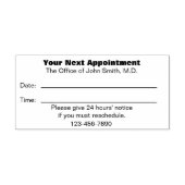 Vorlage für die nächste Erinnerung für Ärzte Permastempel (Design)