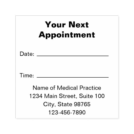 Vorlage für die nächste Erinnerung Gummistempel (Prägung)