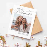 Vorlage für die Niedliche Bridesmaid-Karte des Fot