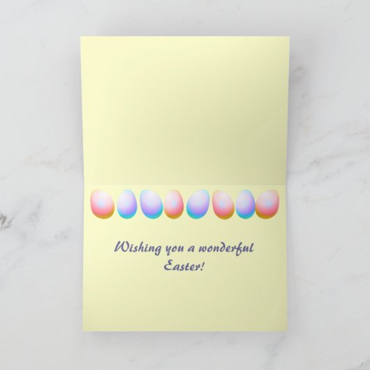 Vorlage für die Osterkarte (Innenseite)