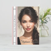 Vorlage für die Pageant-Sash-Autogrammkarte (Stehend Vorderseite)