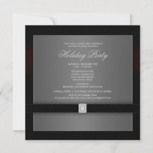 Vorlage für die Party Einladung "Corporate Black K