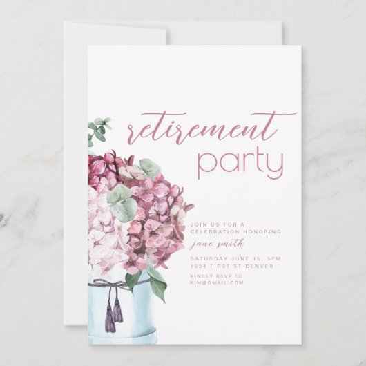 Vorlage für die Party Einladung der Altersvorsorge (Vorderseite)