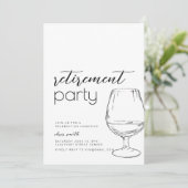 Vorlage für die Party Einladung für die Ruhestands (Stehend Vorderseite)