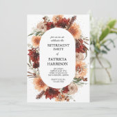 Vorlage für die Party Einladung im Ruhestand (Stehend Vorderseite)