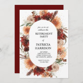 Vorlage für die Party Einladung im Ruhestand (Vorne/Hinten)