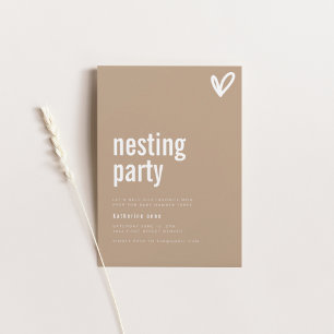 Vorlage für die Party Einladung mit Herz