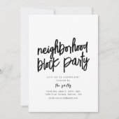 Vorlage für die Party Einladung von Nachbarschafts (Vorderseite)