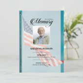 Vorlage für die Patriotische Beerdigungskarte (Stehend Vorderseite)