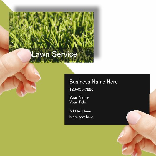 Vorlage für die perfekte Lawn Service Business Car Visitenkarte