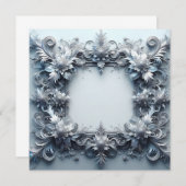 Vorlage für die personalisierte leere Karte - Silb (Vorne/Hinten)