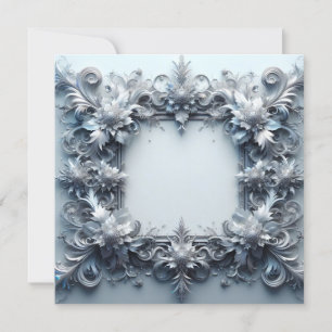 Vorlage für die personalisierte leere Karte - Silb