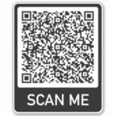 Vorlage für die Personalisierte QR-Code-Prüfung Aufkleber (Vorderseite)