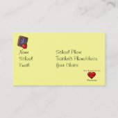 Vorlage für die Personalisierte Visitenkarte des L (Rückseite)