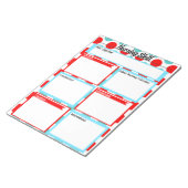 Vorlage für die Pflege der Kompetenzen von Studier Notizblock (angewinkelt)