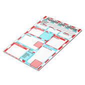 Vorlage für die Pflege der Kompetenzen von Studier Notizblock (angewinkelt)