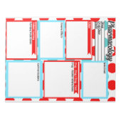 Vorlage für die Pharmakovigilanz von Studierenden Notizblock (Vorderseite)