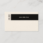 Vorlage für die Piano-Visitenkarte Visitenkarte (Rückseite)