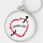 Vorlage für die Piercing Arrow Rough Red Heart Kon Schlüsselanhänger (Vorne)