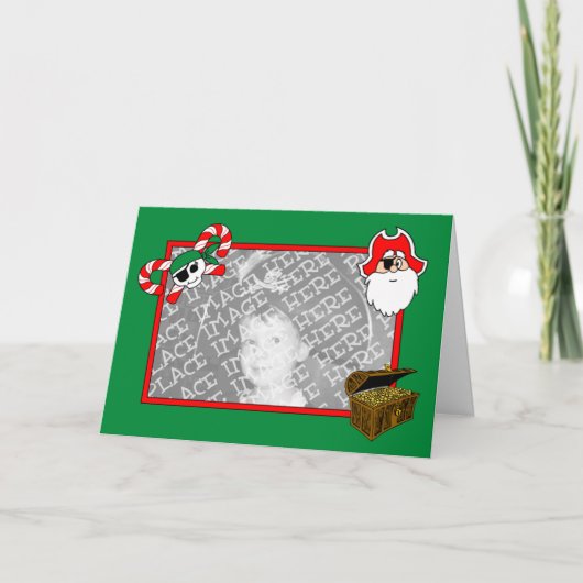 Vorlage für die Pirate Holiday Card (Design#2) (Vorderseite)