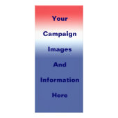 Vorlage für die politische Wahlkampagne Werbekarte (Hinten)